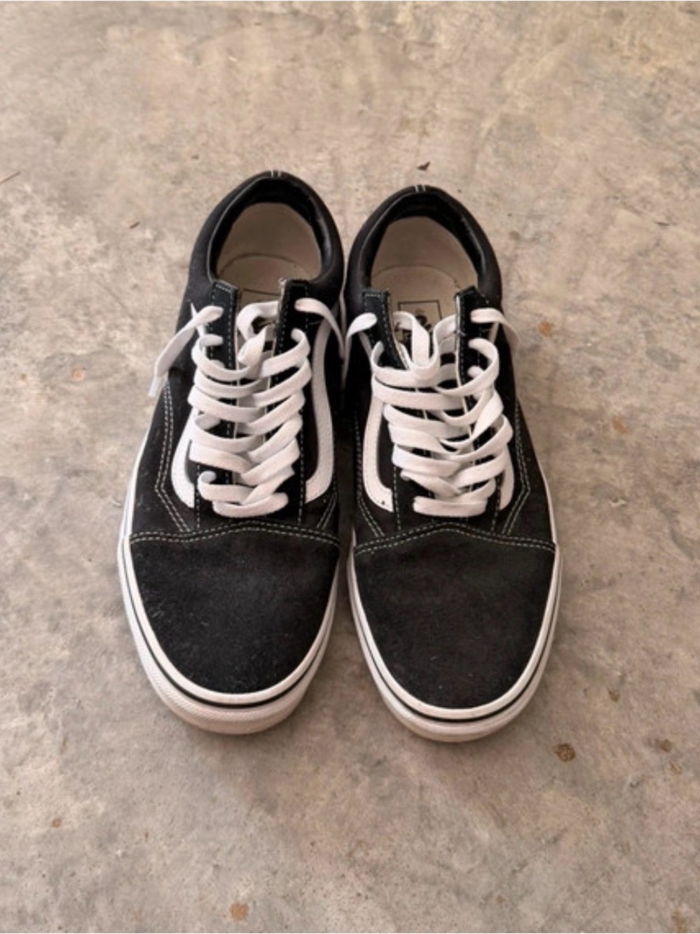 Classic Black Low-Top Sneakers with White Stripe